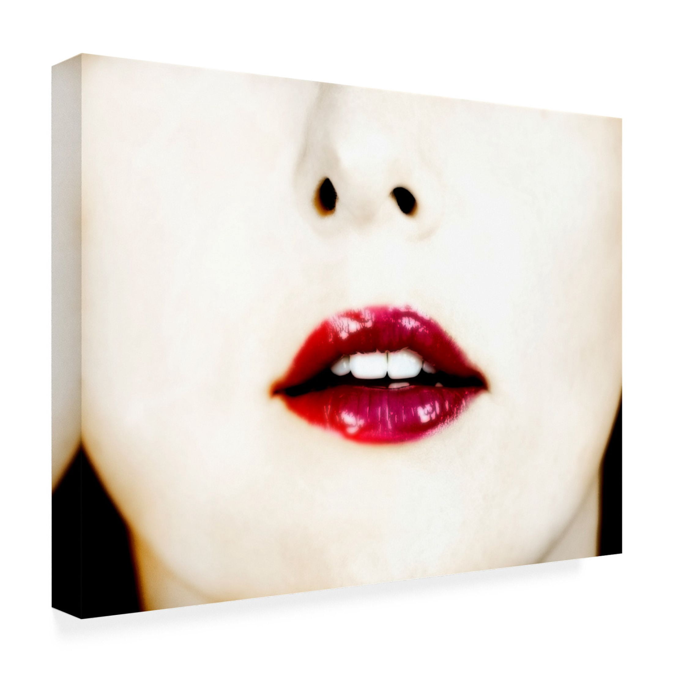 Canvas Wall Art - Clive Branson 'Lips' Wall Art for Living Room, Bedroom, or Office Décor by Trademark Fine Art - 19 x 14 Inches