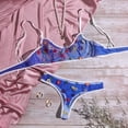thumbnail image 2 of Soutien-gorge String sous-Vêtements Broderie Fleur, 2 of 7