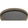thumbnail image 5 of DecMode 18" x 26" Bronze Metal Vintage Inspired Cutout Round Accent Table, 1-Piece, 5 of 11