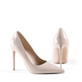 thumbnail image 5 of Zhabtuc Women Sexy High Heels Pointed Toe Stiletto Heels Closed toe Pumps Slip On Heels Prom Shoes Nude Size 7, 5 of 7