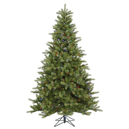 Vickerman Pre-Lit 6.5' King Spruce Artificial Christmas Tree, LED, Multicolor Lights