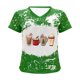 thumbnail image 4 of Tops Para Mujer Tops Con Estampado Navideño Blusa Con Letras Divertidas Camisetas Casuales Con Cuello en V Camisetas de Manga Corta Odeerbi  ODB180274, 4 of 6