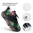thumbnail image 4 of Summer Exotic Floral Tropical Palm Leaves Walking Shoes for Men Woman Lightweight Tennis Fashion Elastic Sports Shoes Cushion Basketball Shoes, 4 of 7