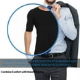 thumbnail image 5 of Vaslanda Mens Compression Undershirts Ultra Slimming Body Shaper Belly Control Vest Workout Active Gynecomastia Tank Tops, 5 of 6