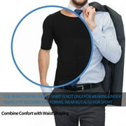 Vaslanda Mens Compression Undershirts Ultra Slimming Body Shaper Belly Control Vest Workout Active Gynecomastia Tank Tops