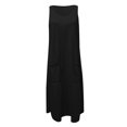 thumbnail image 4 of ICHUANYI Clearance Fashion Women Loose Summer Solid Pocket Sleeveless Beach Dress(Black, M) ICHUANYI WER2023080812383, 4 of 5