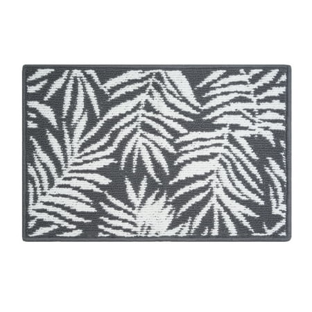 

Mainstays Jacquard High Low Loop Kitchen mat 18in x 27in Gray & Arctic White