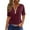 Wine Tops for Women _P, variant on Women's Summer Clothes Short Sleeve Loose Fit Flowy Tunic Tops Vintage Fashion 2024 Henley Neck Flowy Shirts Dressy Casual Tops for Lady Striped Color Block 1/4 Button up Blouse Wine T Shirts XXL