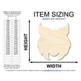 thumbnail image 2 of Unfinished Wood Wildcat Mascot Shape | DIY Craft Cutout 12" / 1/8", 2 of 3