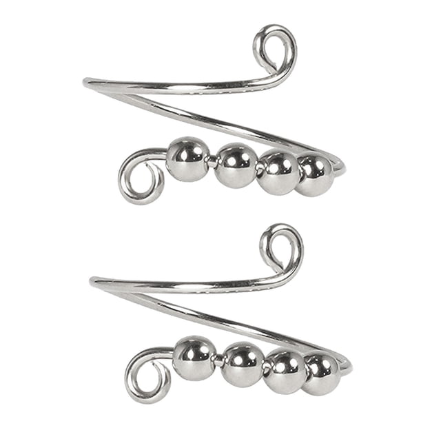 Hot Discounts,Coil, Beads Rotate, Knitting Loop Crochet Loop,PENDANE,Silver