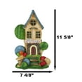thumbnail image 3 of Fairy Garden LED Light Up Cottage House With Colorful Yarn Wool Welcome Sign, 3 of 9
