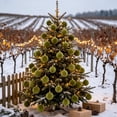 thumbnail image 4 of Christmas Decorations Flocked Christmas Ball Ornament Velvet Xmas Tree Hanging Bauble Shatterproof for Christmas Tree Wreath Garland Mantel Holiday Party Home, 4 of 6