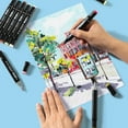 thumbnail image 4 of Deli Art Markers Set, 80 Colors Dual Tips Coloring Marker Pens Highlighters, 4 of 8