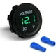 thumbnail image 1 of Mini voltímetro de pantalla digital LED universal para automóvil, motocicleta, camión, barco, vehículo marino, CC 5-48 V (1 unidad, negro), 1 of 5