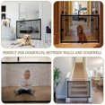thumbnail image 3 of Dog Safety Barrier, Adjustable Magic Gate,Retractable Pet Barriers for Stairs Kitchen Portable Folding(180 x 72cm), 3 of 5