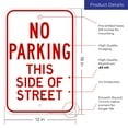 thumbnail image 3 of No Parking This Side Of Street Sign, No Parking Sign,, 3 of 8