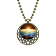 thumbnail image 1 of Superficie Ilustracion patrón oro brilla Colgante Estrella Collar Luna Cadena Joyas Unbranded M, 1 of 3