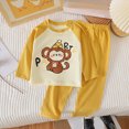 thumbnail image 2 of xaweyi Toddler Baby Boys Clothes Outfits Long Sleeve Pullover Sweatshirt Tops + Pants Set Fall Winter Sweatsuits 1-5T,Sizes 12-18 Months, 2 of 4