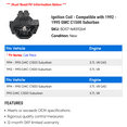 thumbnail image 2 of Ignition Coil - Compatible with 1992 - 1995 GMC C1500 Suburban 1993 1994, 2 of 2