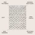 thumbnail image 4 of JONATHAN Y LONDON SHAG 5 x 8 Area Rug, Algaida Moroccan Diamond - Beige/Dark Gray, SHG104A-5, 4 of 9