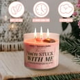 thumbnail image 6 of Natural Soy Wax Candle Jar with Lid (14.5oz) – Long-Lasting 35 Hours Burn Time – Ideal for Backyard, Patio, Decks & Indoor - (You're Stuck with Me), 6 of 7