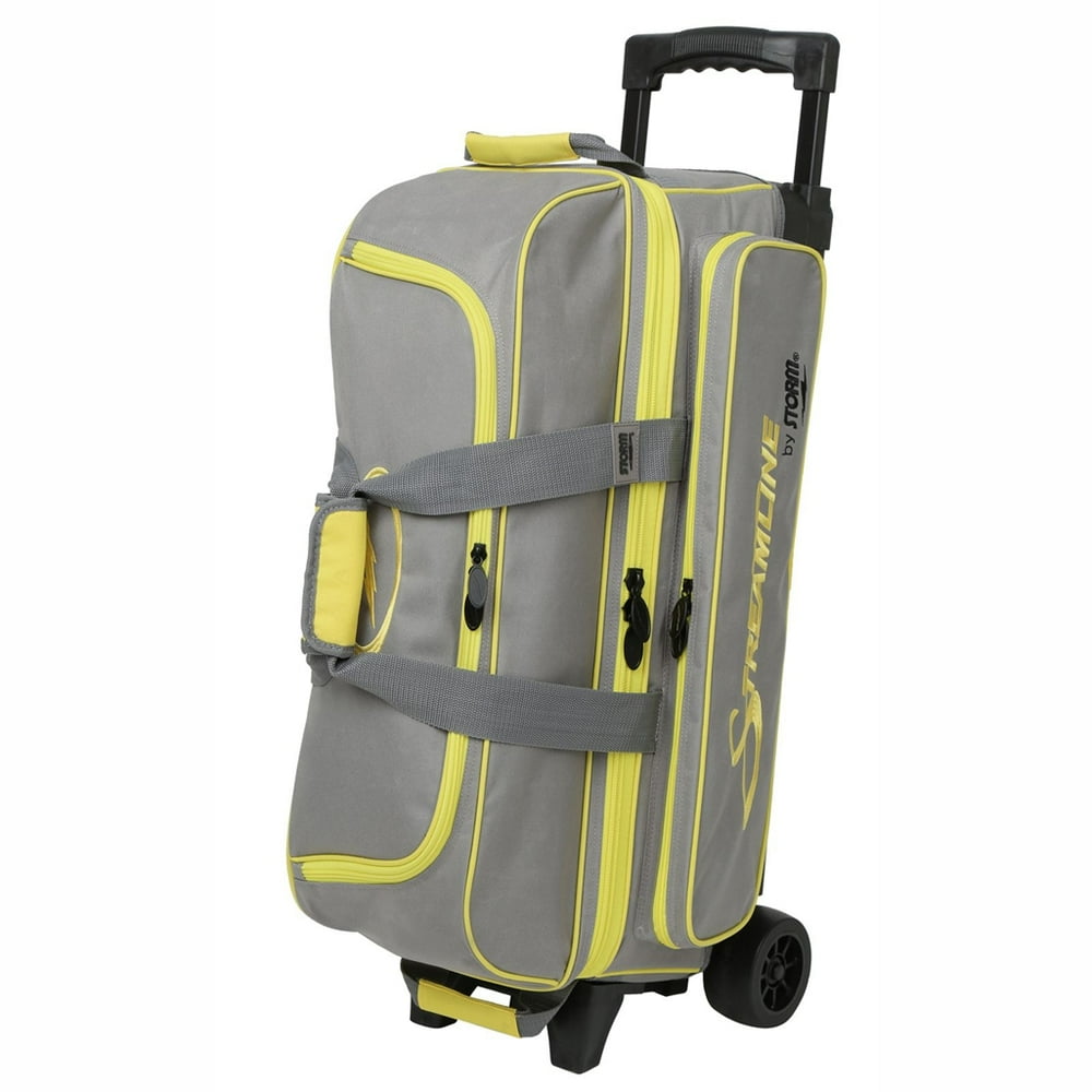 Storm Streamline 3 Ball Roller Bowling Bag Gray/Black/Yellow Walmart