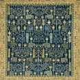 thumbnail image 1 of Ahgly Company Indoor Square Abstract Copper Green Abstract Area Rugs, 3' Square, 1 of 6