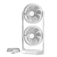 thumbnail image 4 of PHIGZNT Tower Fan Oscillating Fan, Portable Desk Fan with 3-Speed Options, Dual Air Circulation, 110° Oscillation, 3 Timers, Personal Quiet Table Fan for Home Office Desktop Bedroom, 13 inch, 4 of 8