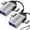 Silver, variant on STONEGO 2 in 1 OTG Adapter, USB 3.0 Female To Micro USB Male and USB C Male Connector Aluminum Alloy on The Go Converter