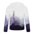 thumbnail image 4 of Odeerbi Sweatshirt for Men Fall Sweatshirts Casual Sports Fitness Pullover Hooded Half-Zip Gradient Tie-Dye Print Purple, 4 of 4