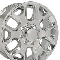 20 inch Rim fits 2006-2010 Dodge Ram 2500 Black with Chrome 20x8 Wheel Direct Fit