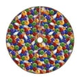 thumbnail image 1 of Fotbe Bowling Colorful Pattern Christmas Tree Skirt, Tree Skirts Plush Christmas Decorations, Christmas Tree Skirts Xmas Decorations Holiday Party Decor-30", 1 of 6