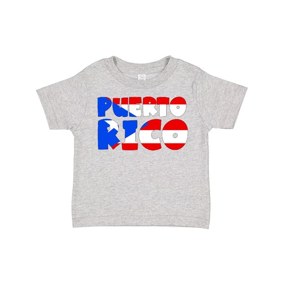 Inktastic Puerto Rico Flag in Text Boys or Girls Toddler T-Shirt