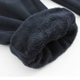 thumbnail image 4 of Pantalones largos para hombre, informales, de otoño, de color liso, con cintura elástica y lazo, de poliéster., 4 of 8