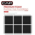 thumbnail image 3 of CAP 22.3" x 22.3" Gray Foam Interlocking Floor Mats, 6 Piece, 3 of 8