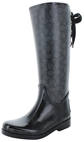 walmart black rubber boots