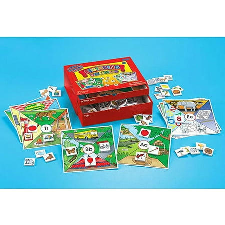 Lauri Toys Phonics Center Kit Beginning Sounds with 70 Picture Tiles and 13 Activity Mats