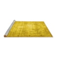 thumbnail image 2 of Ahgly Company Machine Washable Indoor Square Persian Yellow Traditional Area Rugs, 5' Square, 2 of 4