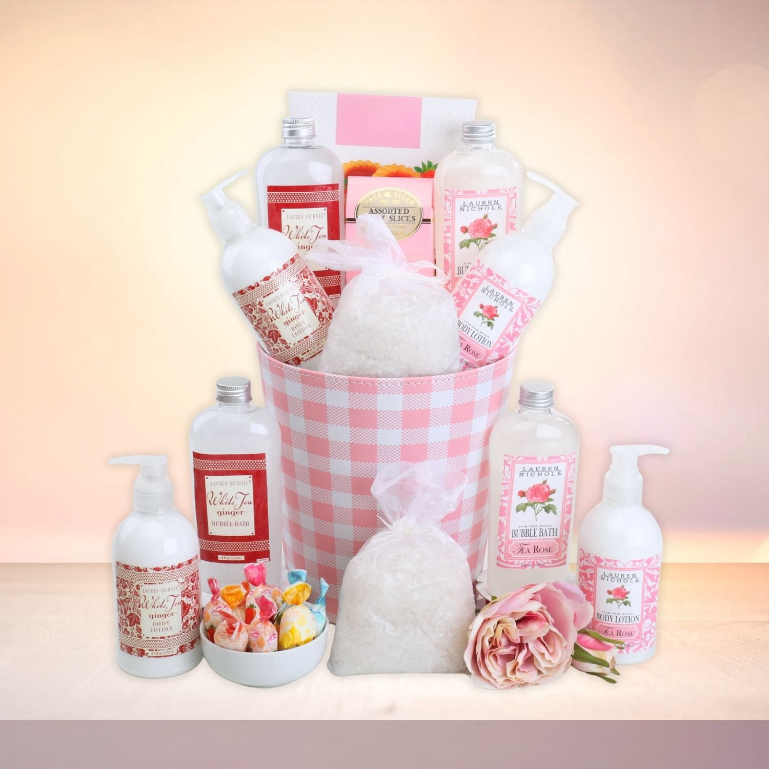 Alder Creek Gift Baskets Rose & Spa French Truffles (8 Items)