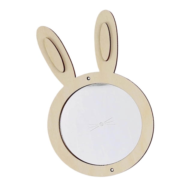 justharion Kids Busy Board DIY Material Activity Sensory Board Parts for Toddler Gifts Rabbit Mirror