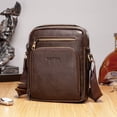 thumbnail image 4 of Sac à Bandoulière pour Homme Vintage Grande Capacité Sac à Main Bandoulière Sac Cartable, 4 of 10
