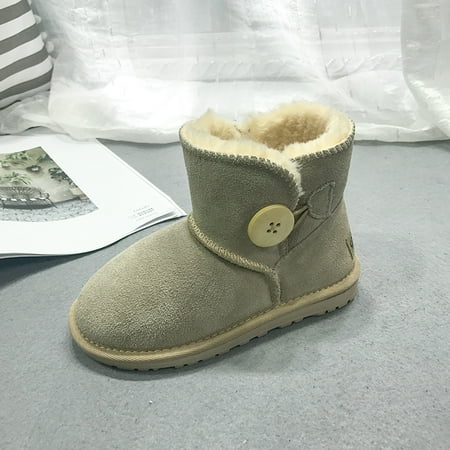 

Toyella 2021 children leather boots female low warm baby shoes shoes Dichotomanthes end manufacturers selling one generation Sandybrown 26