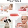 thumbnail image 6 of Soft Silicone Body Scrubber 2 PCS Silicone Body Shower, Silicone Loofah 2 in 1 Bath and Shampoo Brush, Body Scrubber Shower Cleaning Exfoliating Use for Sensitive Skin, Lather Well, 6 of 7