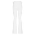 thumbnail image 4 of Jxximdong Leggings for Women Womens Stretch High Waist Leggings Regular Solid Flared Pants Active Workout Yoga Pants Trousers White L Yoga Pants, 4 of 5
