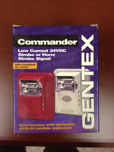 Gentex Fire Alarm red signaling strobe ST24-15/75WR 