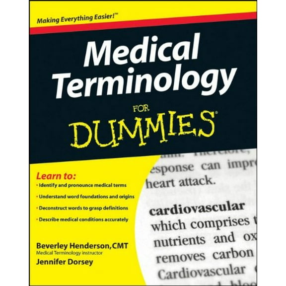 Pre-Owned Medical Terminology For Dummies (For Dummies Series) Paperback