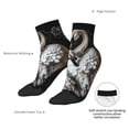 thumbnail image 6 of Rocae Elegant Swans Black Background for Premium Adult Socks,Comfortable, Breathable, and Durable Socks, Perfect for Everyday Wear, 6 of 7