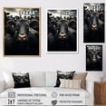 thumbnail image 4 of Designart "Cattle Silent II" Animals Floater Framed Wall Decor, 4 of 7