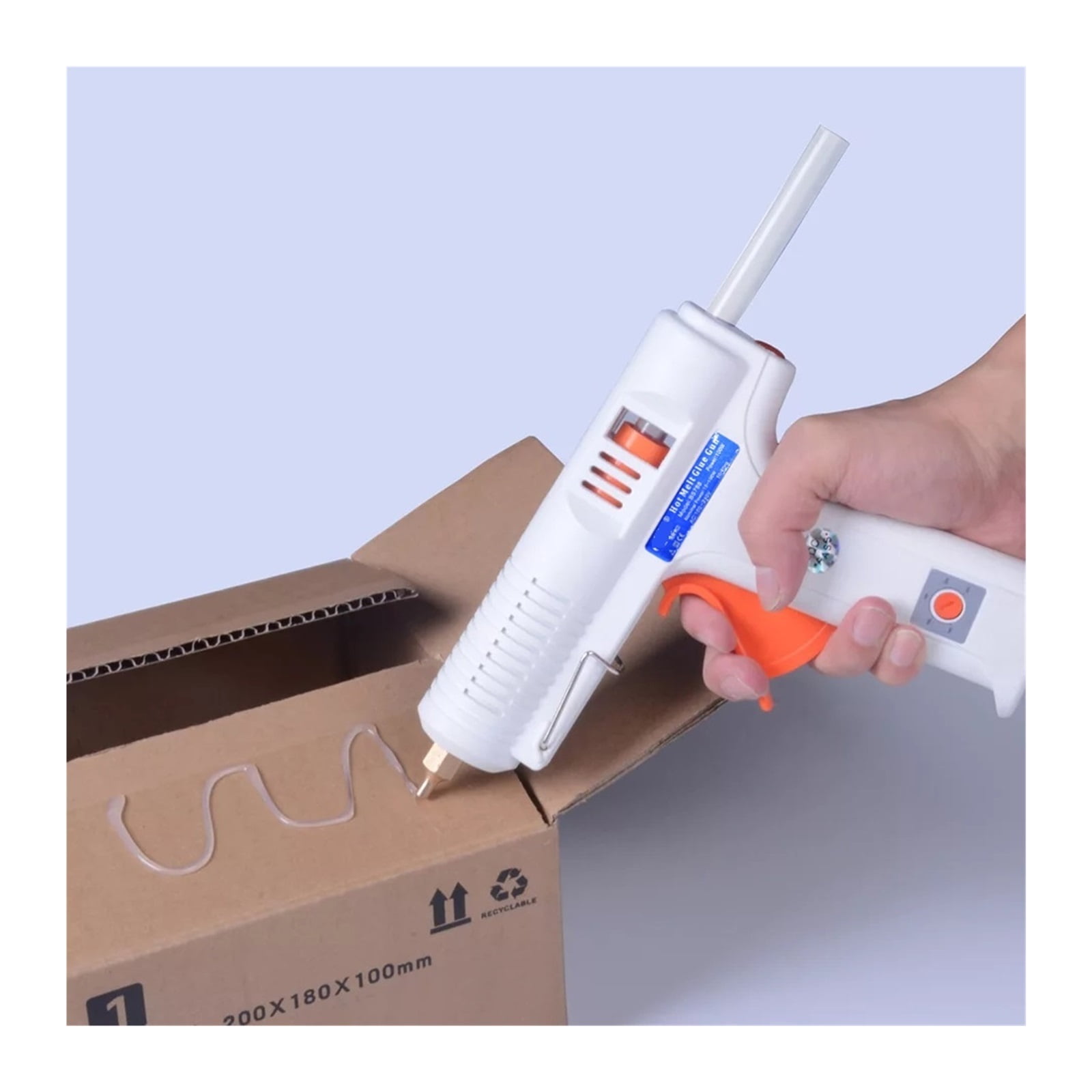 150W Hot Melt Glue Gun With Temperature Control Thermostat With 5 Glue Sticks For Home DIY, Christmas Gifts, Crafts Industrial Manufacture ,Effortless Crafting