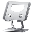 thumbnail image 1 of Soporte para computadora portátil, soporte ajustable para computadora, base giratoria de 360 grados, eje giratorio doble, totalmente plegable, 1 of 5